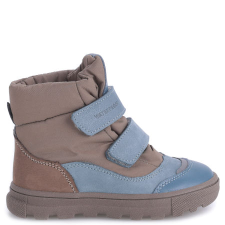 Everest membrana niebiesko-zielone śniegowce dziecięce ze skóry naturalnej