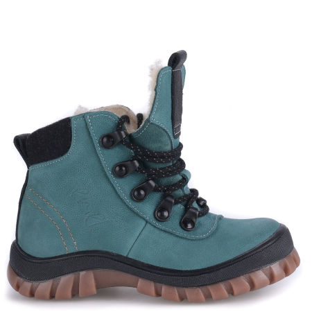 McKinley membrana turkusowe trzewiki dziecięce ze skóry naturalnej