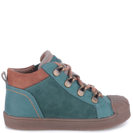 Preston membrana turkusowe trampki dziecięce ze skóry naturalnej