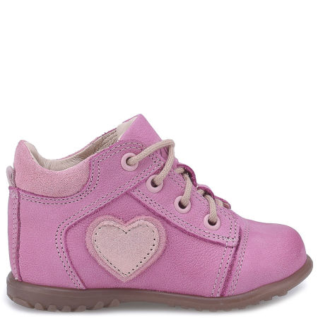 Boston Roczki® różowe trzewiki dziecięce ze skóry naturalnej