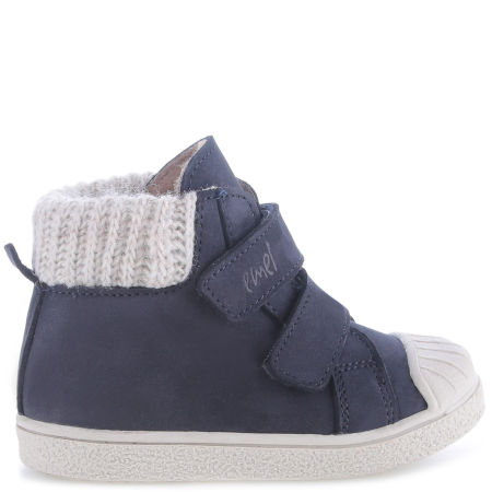 Toronto membrana granatowe trampki dziecięce ze skóry naturalnej