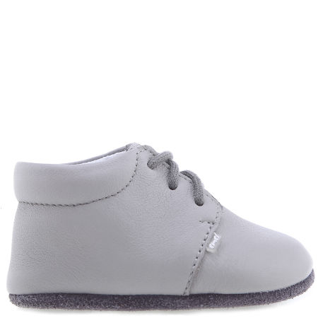 Niechodki szare ze skóry naturalnej sznurowane