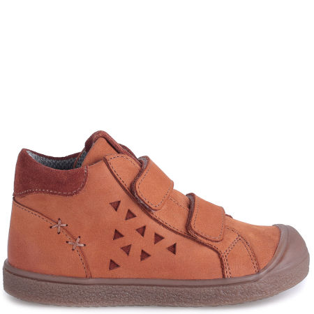 Hanover membrana brązowe trampki dziecięce ze skóry naturalnej