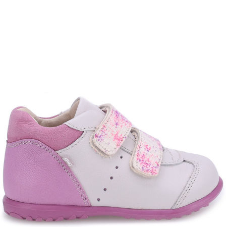 Wimbledon Roczki® białe trzewiki dziecięce ze skóry naturalnej