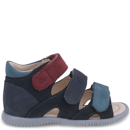 Beni Roczki® granatowe sandały dziecięce ze skóry naturalnej
