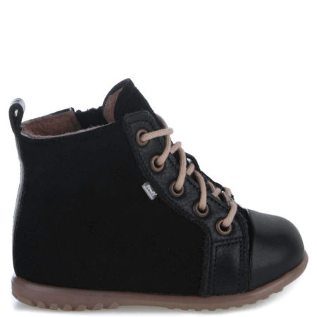 Helsinki Roczki® membrana czarne trzewiki dziecięce ze skóry naturalnej