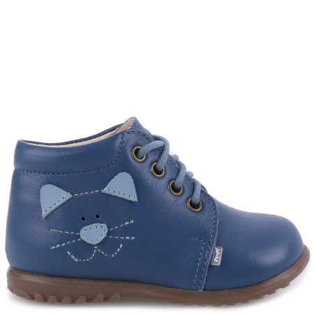Denver Roczki® granatowe trzewiki dziecięce ze skóry naturalnej