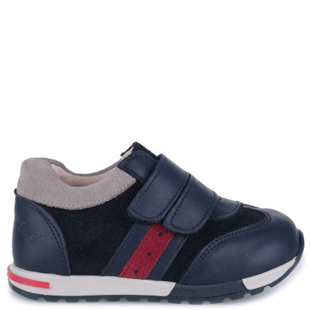 Colorado granatowe trampki dziecięce ze skóry naturalnej