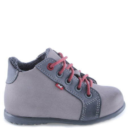 London Roczki® membrana szare trzewiki dziecięce ze skóry naturalnej