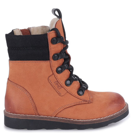 Yukon membrana koniakowe traperki dziecięce ze skóry naturalnej