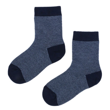 Skarpetki żakardowe granatowe