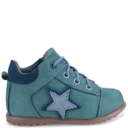 Boston Roczki® membrana turkusowe trzewiki dziecięce ze skóry naturalnej