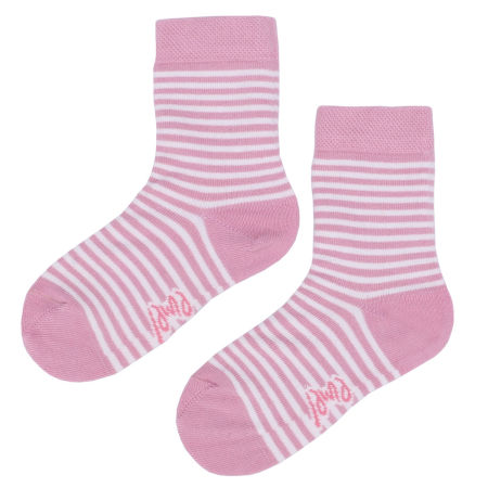 Skarpetki bawełniane w różowe paski