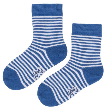 Skarpetki bawełniane w niebieskie paski