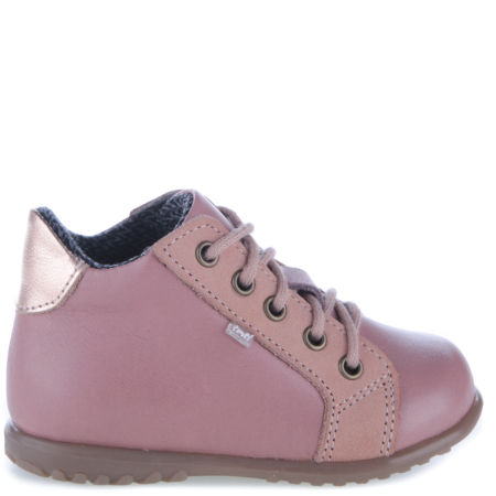 London Roczki® membrana różowe trzewiki dziecięce ze skóry naturalnej