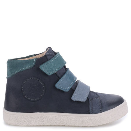 Chester granatowe trampki dziecięce ze skóry naturalnej