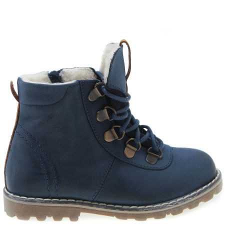Ontario membrana granatowe trzewiki dziecięce ze skóry naturalnej