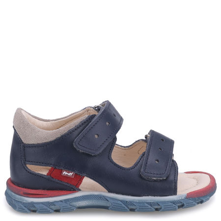Tonga granatowe sandały dziecięce ze skóry naturalnej