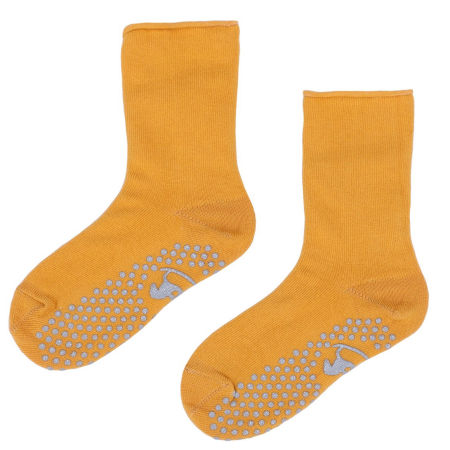 Skarpetki bawełniane antypoślizgowe miodowe