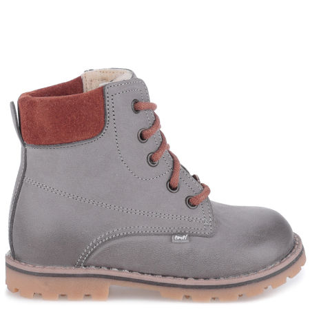 Geneva membrana szare traperki dziecięce ze skóry naturalnej