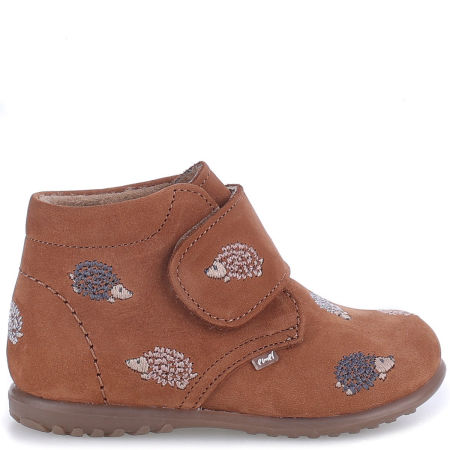 Como Jeżyki Roczki® membrana brązowe trzewiki dziecięce ze skóry naturalnej
