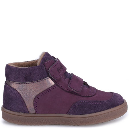 Toledo membrana fioletowe trampki dziecięce ze skóry naturalnej