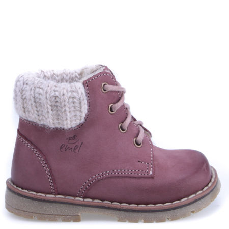 Bern membrana fioletowe trzewiki dziecięce ze skóry naturalnej