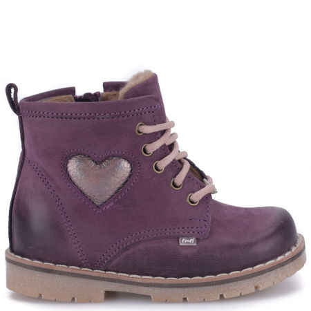 Bergen membrana fioletowe trzewiki dziecięce ze skóry naturalnej