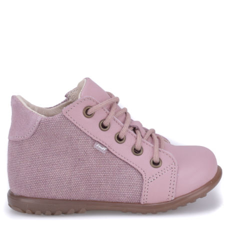 London Roczki® różowe trzewiki dziecięce ze skóry naturalnej