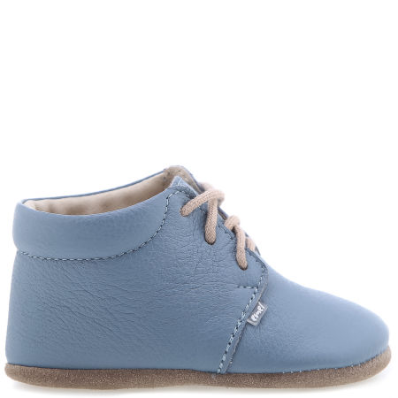 Niechodki niebieskie ze skóry naturalnej sznurowane