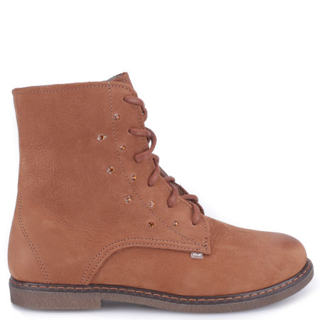 Avallon membrana brązowe trzewiki dziecięce ze skóry naturalnej