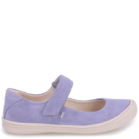 Siena fioletowe baleriny dziecięce ze skóry naturalnej