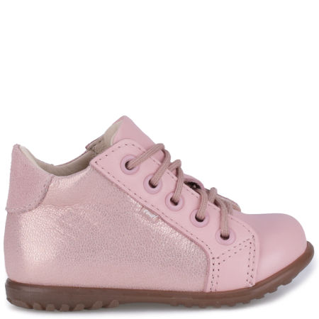 London Roczki® różowe trzewiki dziecięce ze skóry naturalnej