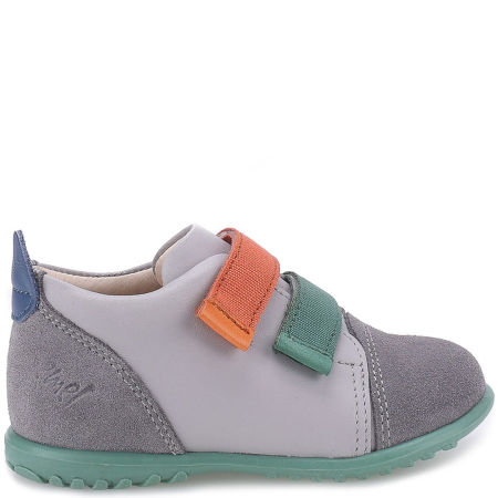 Malmo Roczki® szare trzewiki dziecięce ze skóry naturalnej