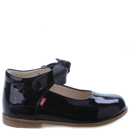 Roma Roczki® czarne baleriny dziecięce ze skóry naturalnej