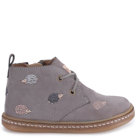 Yuma membrana szare trzewiki dziecięce ze skóry naturalnej