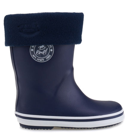 Zestaw Granatowe Kalosze K100-15 + Ocieplacze Granatowe