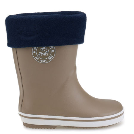 Zestaw Oliwkowe Kalosze K100-9 + Ocieplacze Granatowe