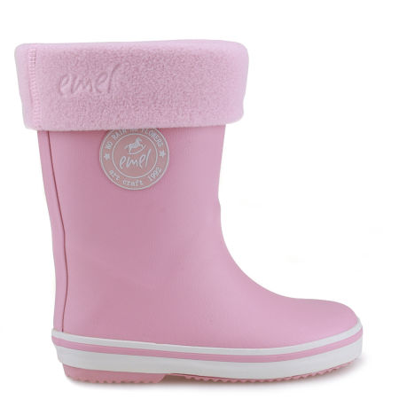 Zestaw Różowe Kalosze K100-12 + Ocieplacze Różowe