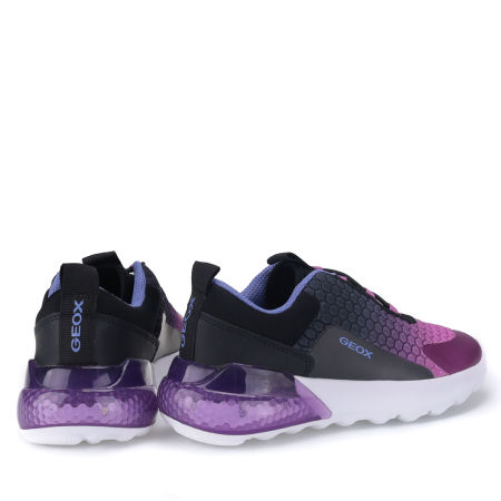 Geox sneakersy J Activart Illiminus fioletowe sportowe buty dziecięce zdjęcie 3