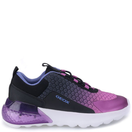 Geox sneakersy J Activart Illiminus fioletowe sportowe buty dziecięce