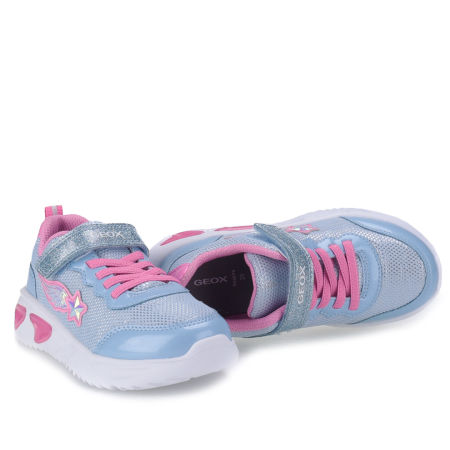 Geox sneakersy ASSISTER LED różowe dziecięce buty sportowe zdjęcie 4