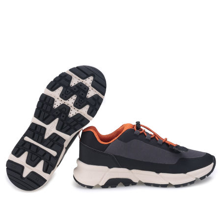 Geox FLEXYPER PLUS czarno-pomarańczowe sportowe buty dziecięce zdjęcie 2