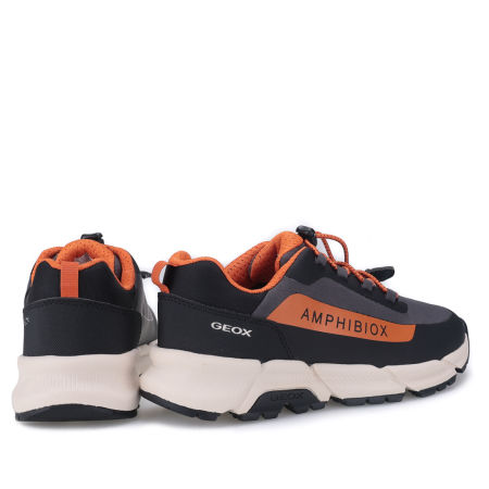 Geox FLEXYPER PLUS czarno-pomarańczowe sportowe buty dziecięce zdjęcie 3