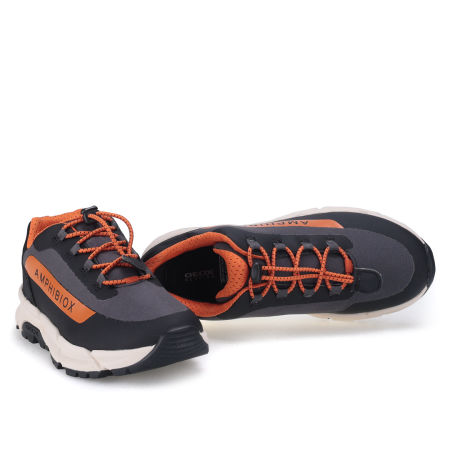 Geox FLEXYPER PLUS czarno-pomarańczowe sportowe buty dziecięce zdjęcie 4