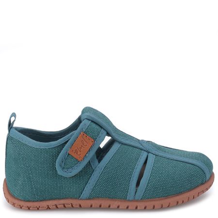 Kapcie dla dzieci turkusowe z wycięciami