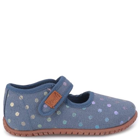 Kapcie dla dzieci niebieskie w kropeczki