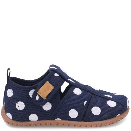 Kapcie dla dzieci granatowe z wycięciami