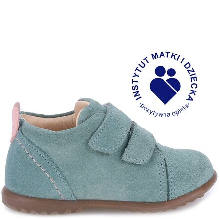 Malmo Roczki® miętowe trzewiki dziecięce ze skóry naturalnej