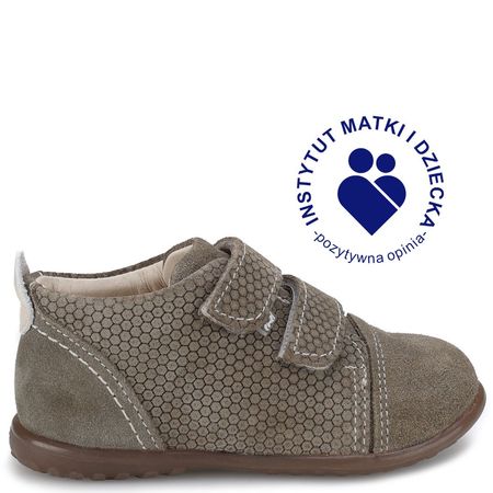 Malmo Roczki® oliwkowe trzewiki dziecięce ze skóry naturalnej